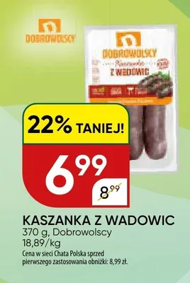 Kaszanka z wadowic promocja w Chata Polska