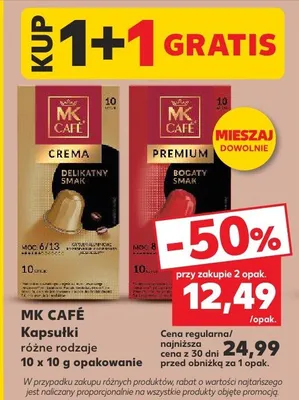 Kapsułki do kawy MK Café Crema Delikatny Smak promocja w Kaufland