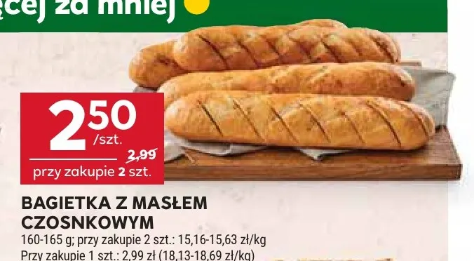 Bagietka z masłem czosnkowym promocja w Stokrotka