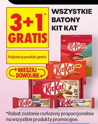Baton Kit Kat Chunky promocja w Biedronka