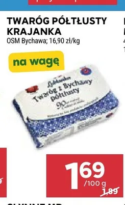 Twaróg półtłusty krajanka OSM Bychawa promocja w Stokrotka