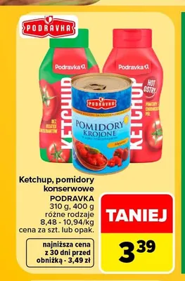 Pomidory krojone Podravka promocja w Carrefour