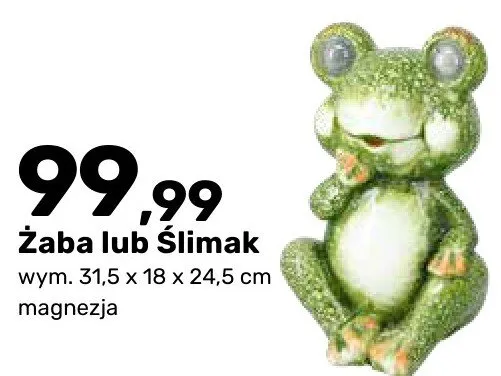 Figurka ogrodowa solarna Żaba lub Ślimak promocja w Bricomarche