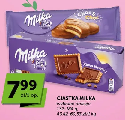 Ciastka Milka wybrane rodzaje promocja w ABC