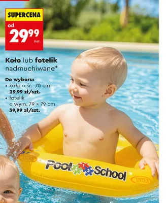 Koło nadmuchiwane INTEX o śr. 70cm promocja w Biedronka
