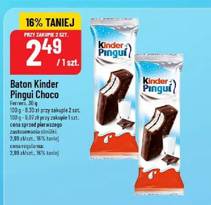 Baton Kinder Pingui Choco promocja w POLOmarket
