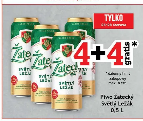 Piwo Žatecký Světlý Ležák promocja w Gram Market