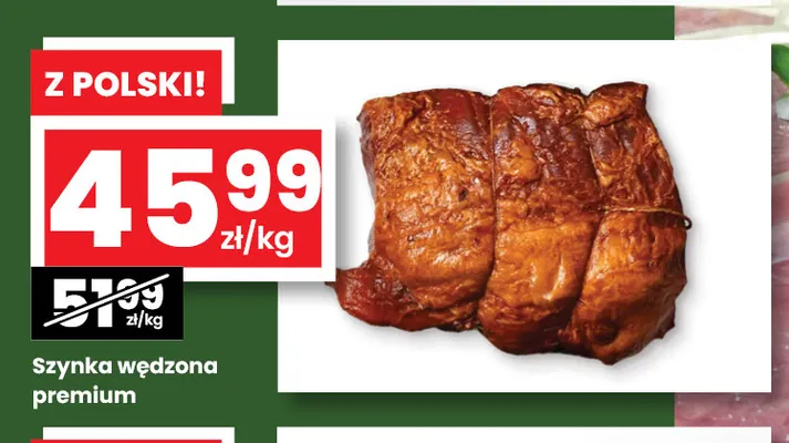 Szynka wędzona premium promocja w emma MARKET