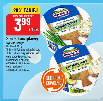Serek kanapkowy wybrany rodzaje promocja w POLOmarket