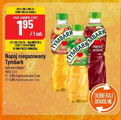Napój niegazowany Tymbark promocja w POLOmarket