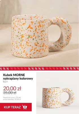 Kubek MORNE nakrapiany kolorowy 0,3 l promocja w Homla