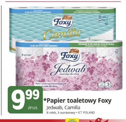 Papier toaletowy Foxy Camilla 8-pak promocja w Marketvita