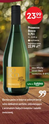 Wino musujące Prosecco Bosco promocja w Żabka