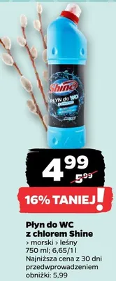 Płyn do WC z chlorem Shine promocja w Netto