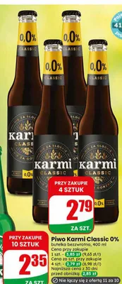 Piwo bezalkoholowe Karmi Classic 0% promocja w Dino
