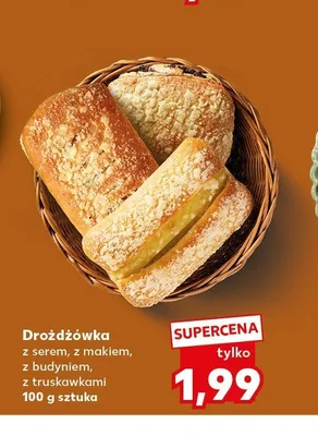 Drożdżówka z budyniem promocja w Kaufland