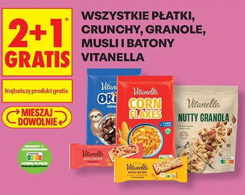 Granola orzechowa Vitanella Nutty Granola promocja w Biedronka