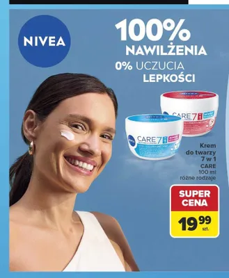 Krem do twarzy Nivea Care 7 w 1 promocja w Carrefour