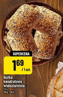 Bułka kwadratowa wieloziarnista promocja w POLOmarket