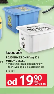 Pojemnik z pokrywą keeeper Minions Bello 15 l promocja w Selgros