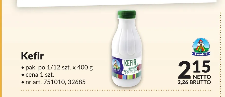 Kefir Łowicz promocja w Makro