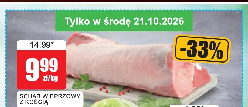 Schab wieprzowy z kością promocja w Bingo