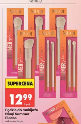 Pędzle do makijażu Niuqi Summer Please promocja w Biedronka