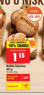 Bułka razowa promocja w Biedronka