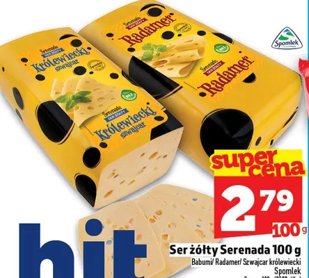 Ser żółty Serenada promocja w TOPAZ