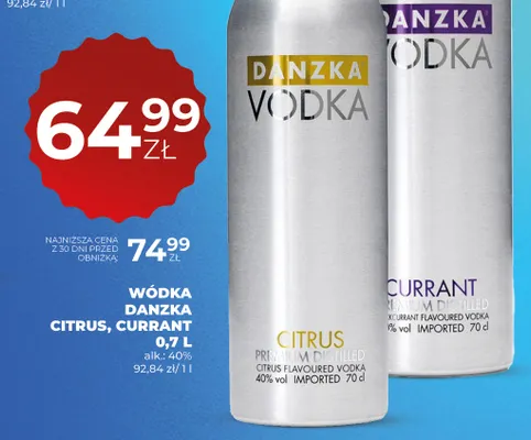 Wódka Danzka Citrus promocja w Duży Ben
