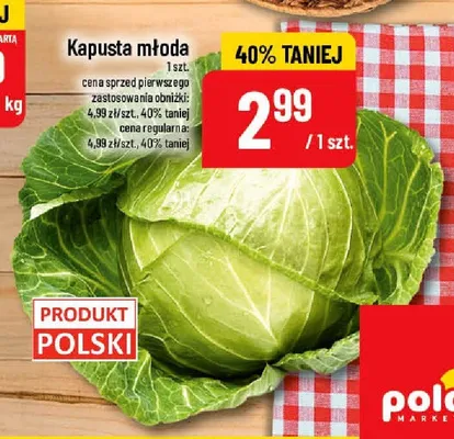 Kapusta młoda promocja w POLOmarket