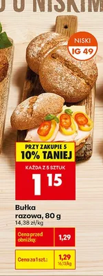 Bułka razowa promocja w Biedronka