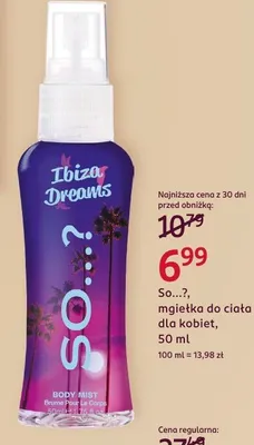 Mgiełka do ciała dla kobiet So...? promocja w Rossmann