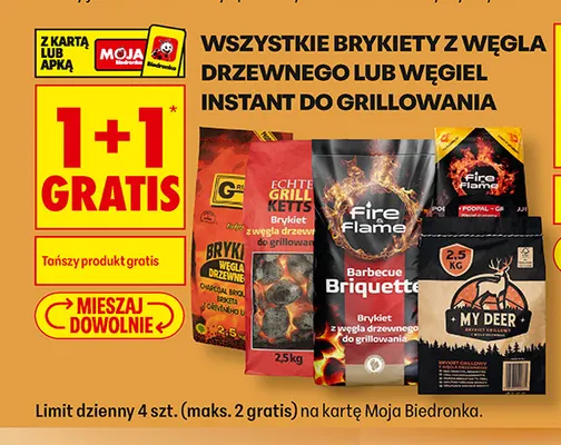 Brykiet grillowy My Deer promocja w Biedronka