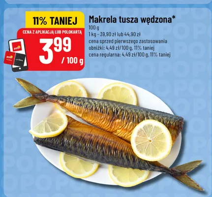 Makrela tusza wędzona promocja w POLOmarket