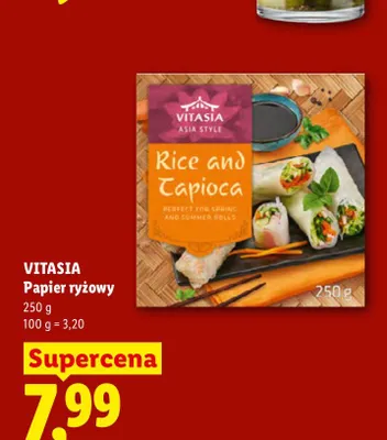 Papier ryżowy Vitasia promocja w Lidl