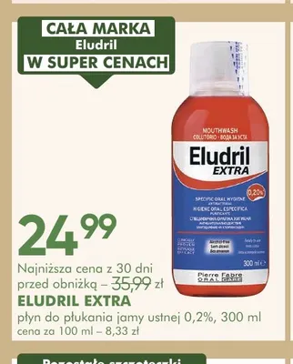 Płyn do płukania jamy ustnej Eludril Extra 0,2% promocja w Super-Pharm