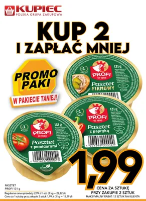 Pasztet PROFI promocja w Kupiec