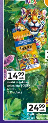 Kredki ołówkowe drewniane BIC Kids ECO Bic promocja w Auchan