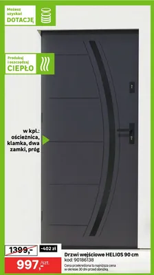 Drzwi wejściowe Helios promocja w Leroy Merlin