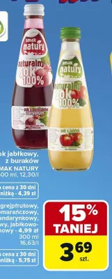Sok z buraków Smak Natury promocja w Carrefour
