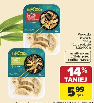 Pierożki Gyoza BeFoodie promocja w Carrefour Market