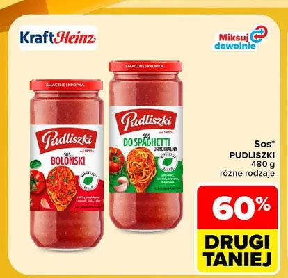 Sos do spaghetti oryginalny Pudliszki promocja w Carrefour