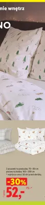 Pościel flanelowa z bawełną 160x200 cm Livarno promocja w Lidl