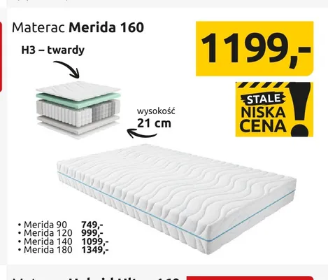 Materac Merida promocja w Black Red White