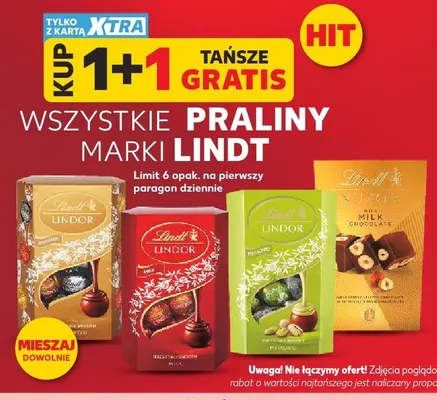 Praliny Lindor Assorted promocja w Kaufland
