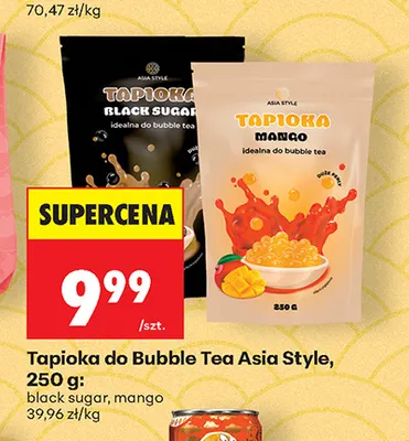 Tapioka do Bubble Tea mango Asia Style promocja w Biedronka