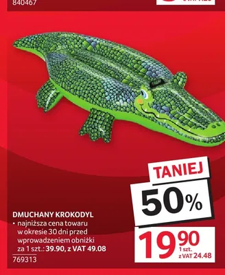 Dmuchany krokodyl promocja w Selgros