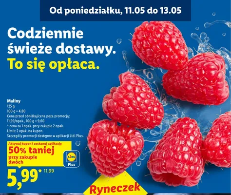 Maliny promocja w Lidl