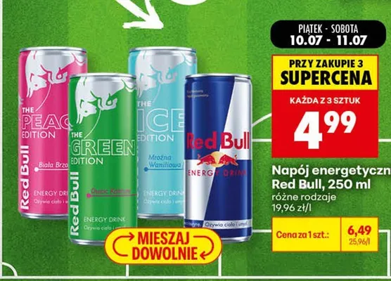 Napój energetyczny Red Bull The Ice Edition Mroźna Waniliowa promocja w Biedronka
